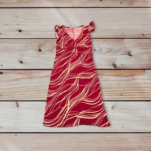 Forever 21 Red Patterned Dress